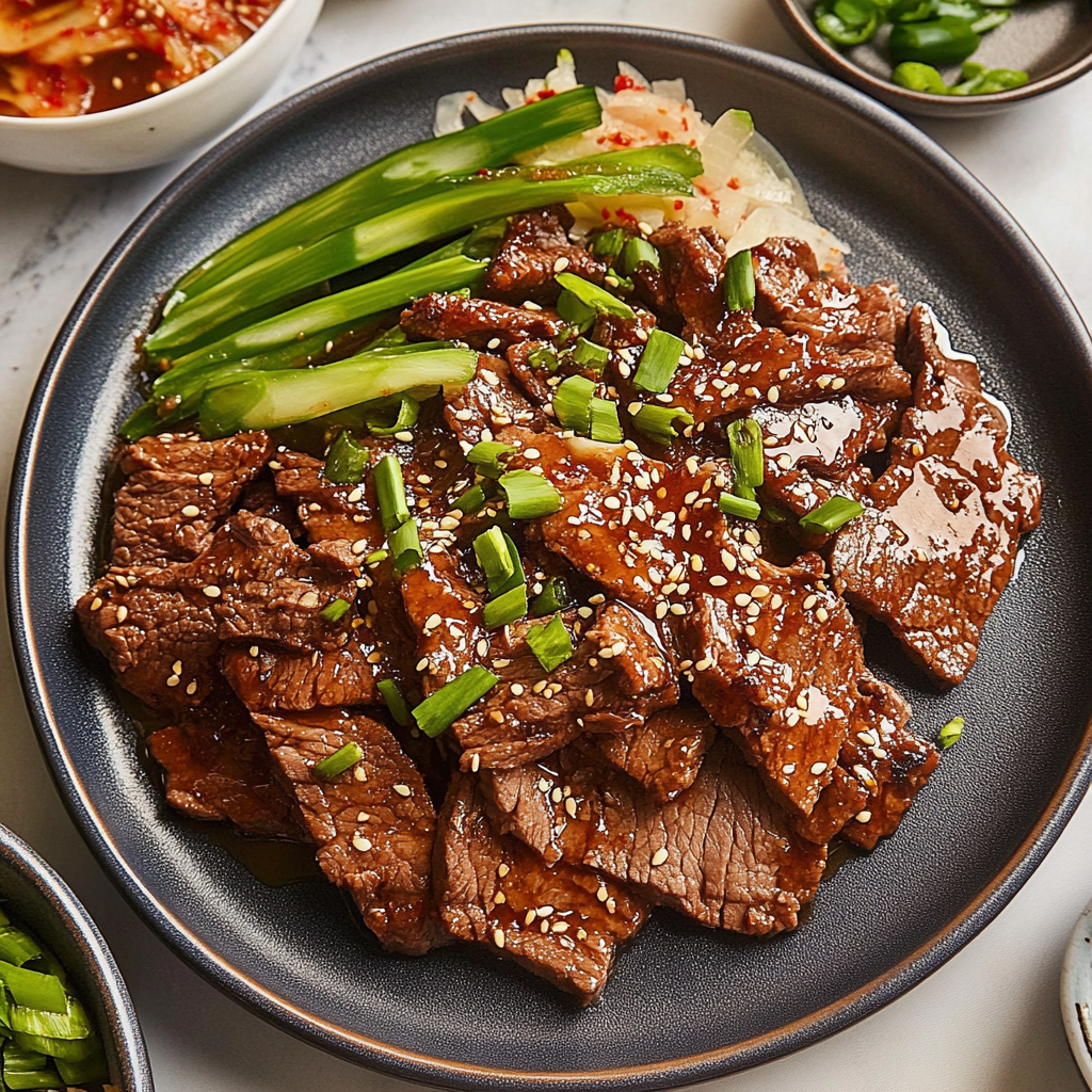 Recipe preparation for Korean Beef Bulgogi