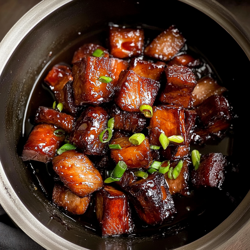 Recipe preparation for Sticky Chinese Pork Belly