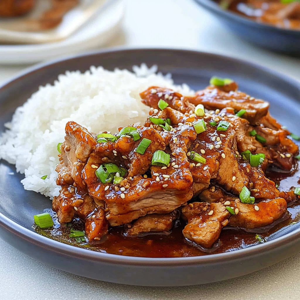 Recipe preparation for Korean BBQ Pork