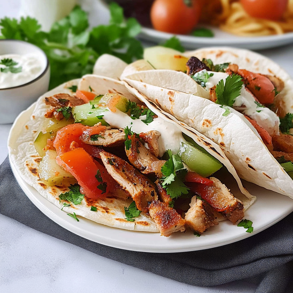 Recipe preparation for Chicken Shawarma
