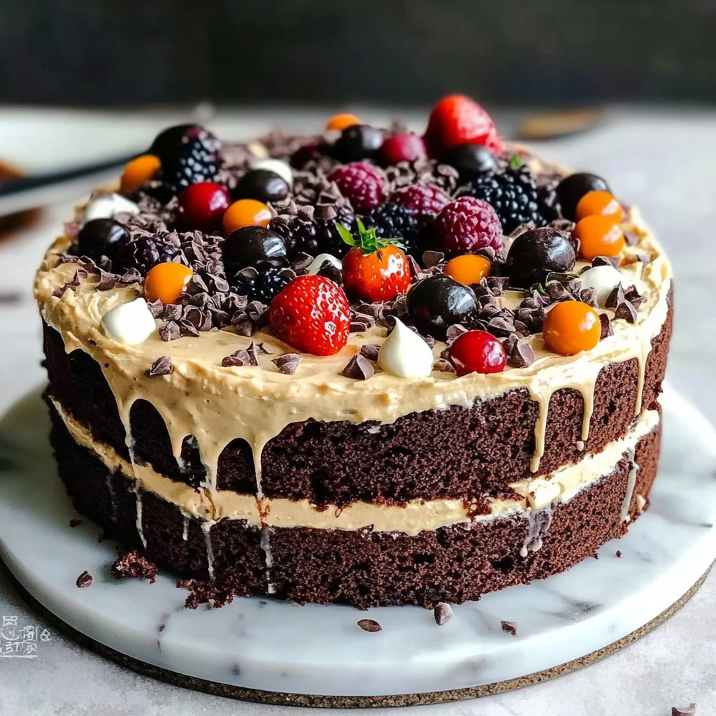 Recipe preparation for Brownie Mix Cake