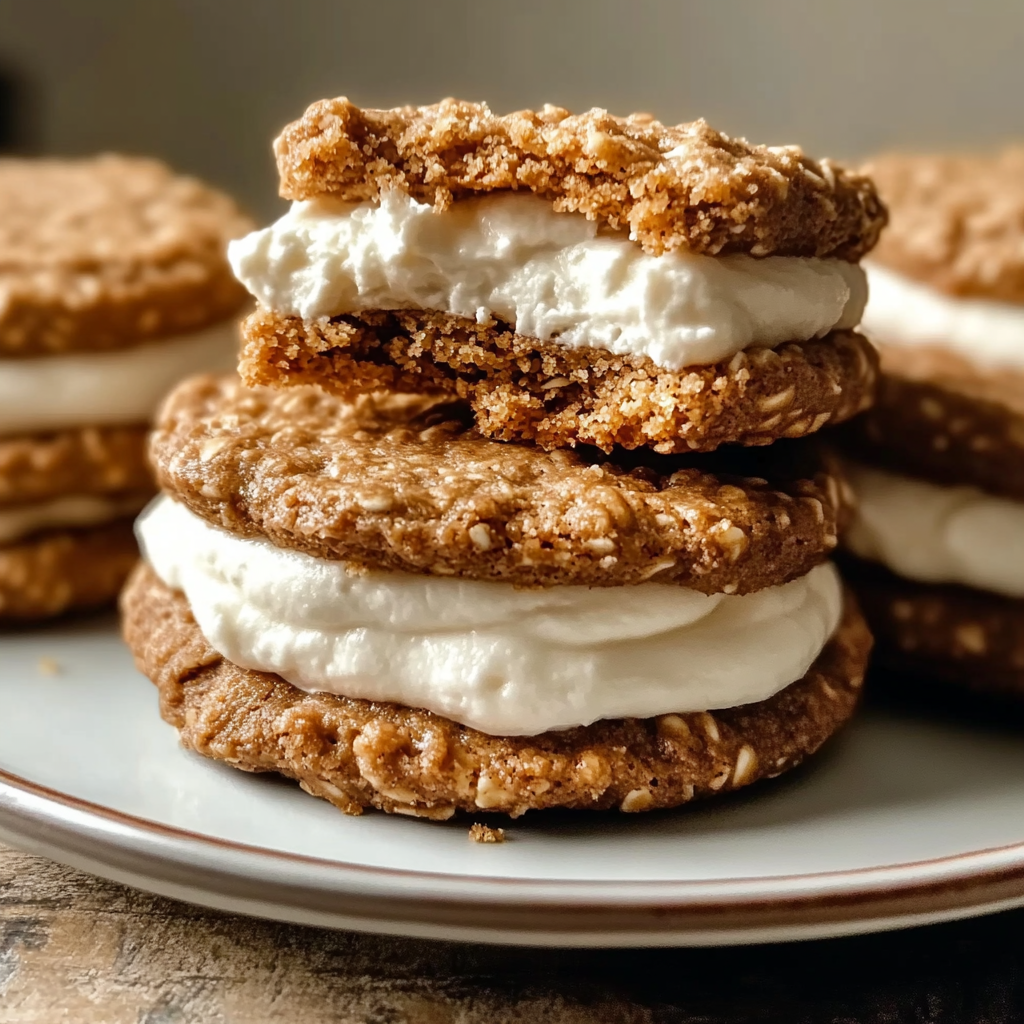 Recipe preparation for Oatmeal Cream Pies