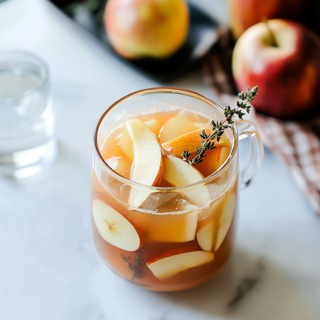 Recipe preparation for Apple Cider Sangria Recipe