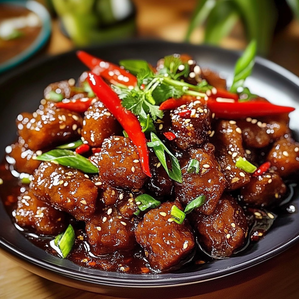 Recipe preparation for Crispy Chili Beef