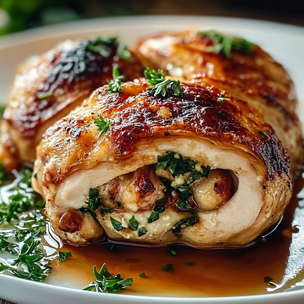 Recipe preparation for Stuffed Chicken