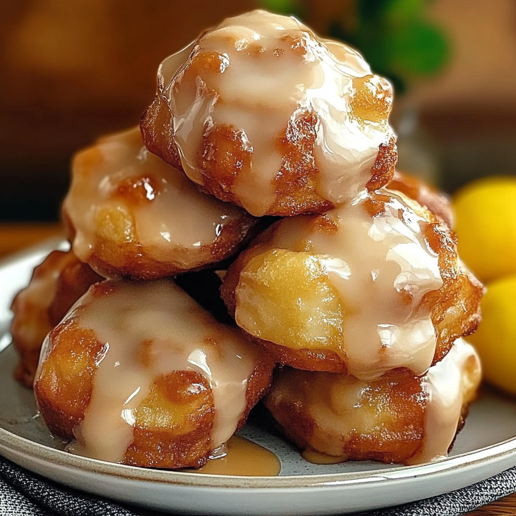 Recipe preparation for Baked Apple Fritters
