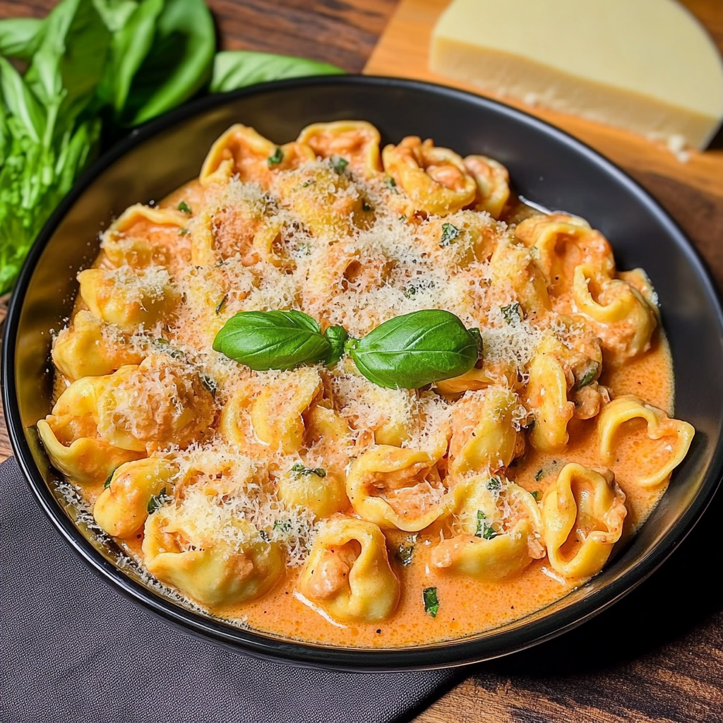 Recipe preparation for CrockPot Chicken Tortellini