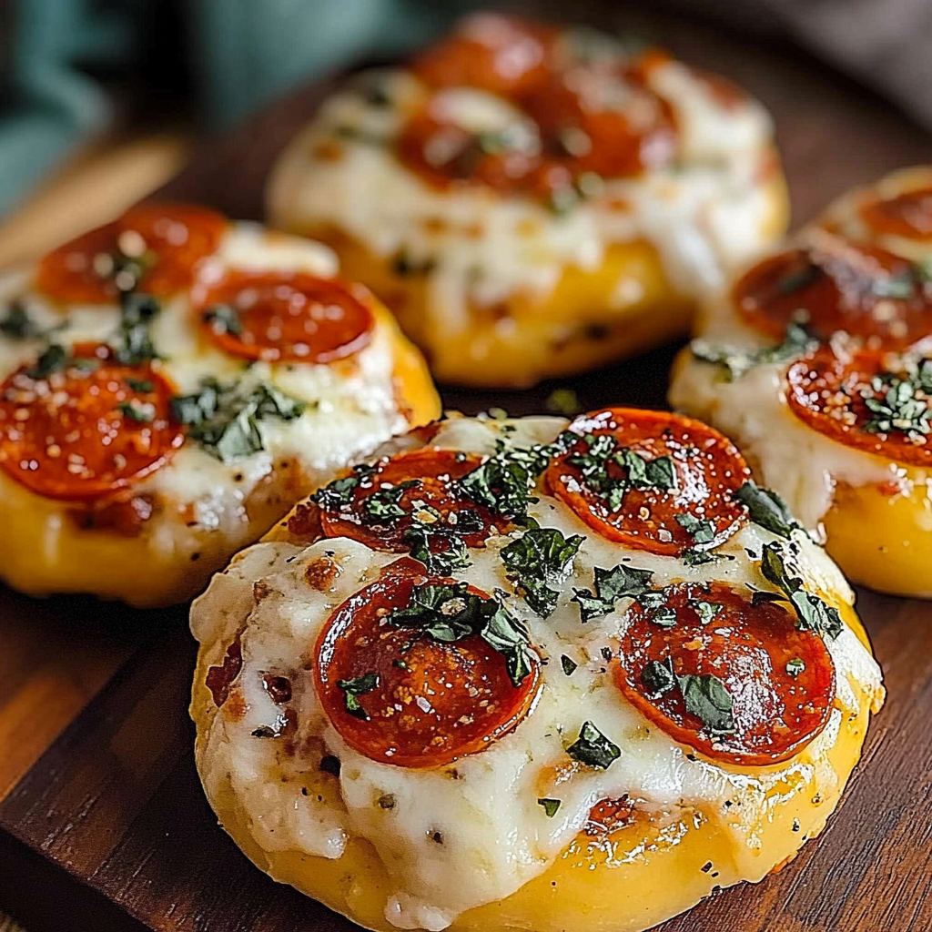 Recipe preparation for Air Fryer Pizza Bagels