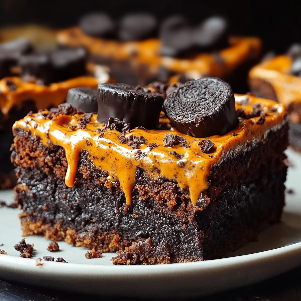 Recipe preparation for Halloween Brownies