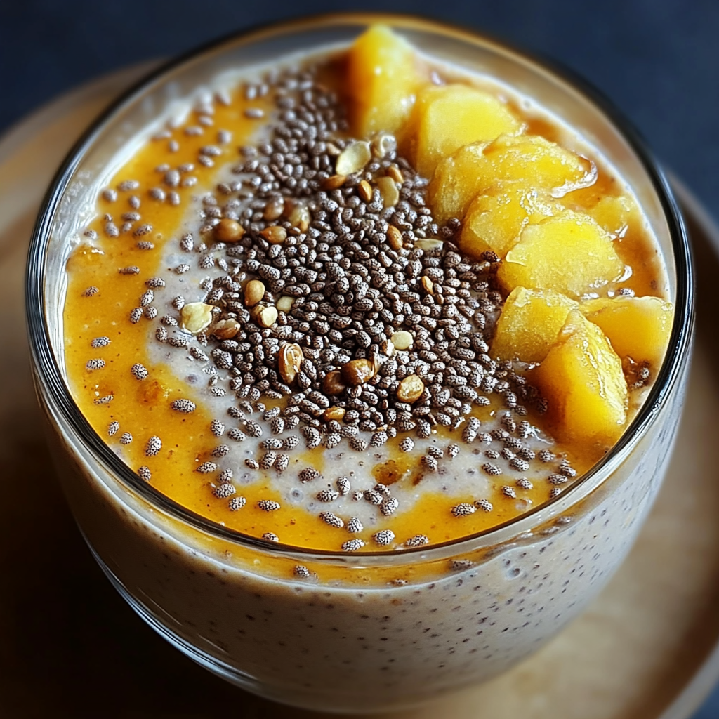 Recipe preparation for Pumpkin Pie Chia Pudding