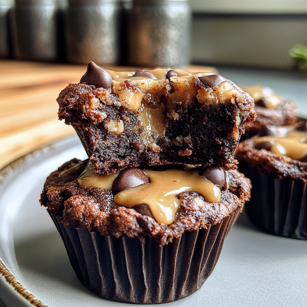 Recipe preparation for Chocolate Chip Cookie Dough Brownie Bites