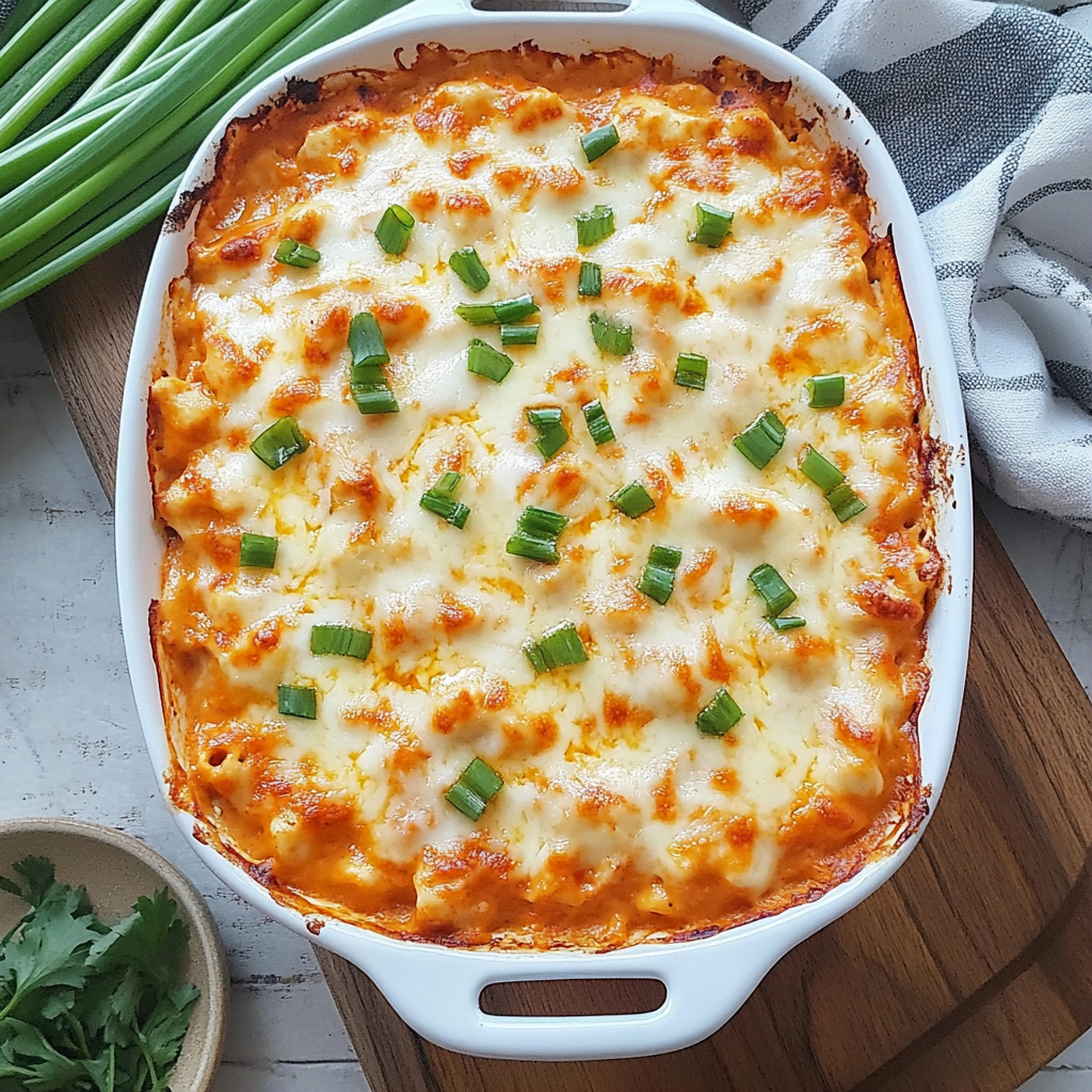 Recipe preparation for Creamy Cottage Cheese Buffalo Chicken Dip