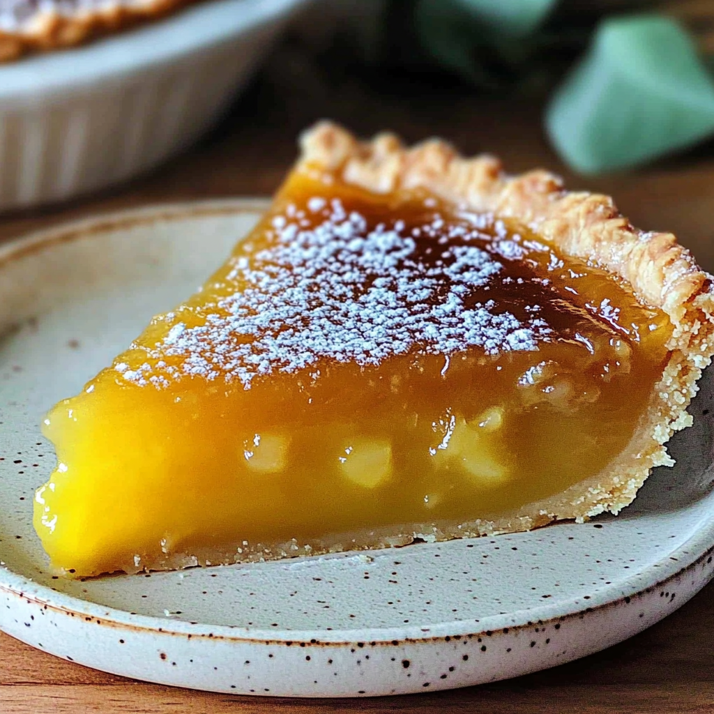 Recipe preparation for Salted Honey Pie