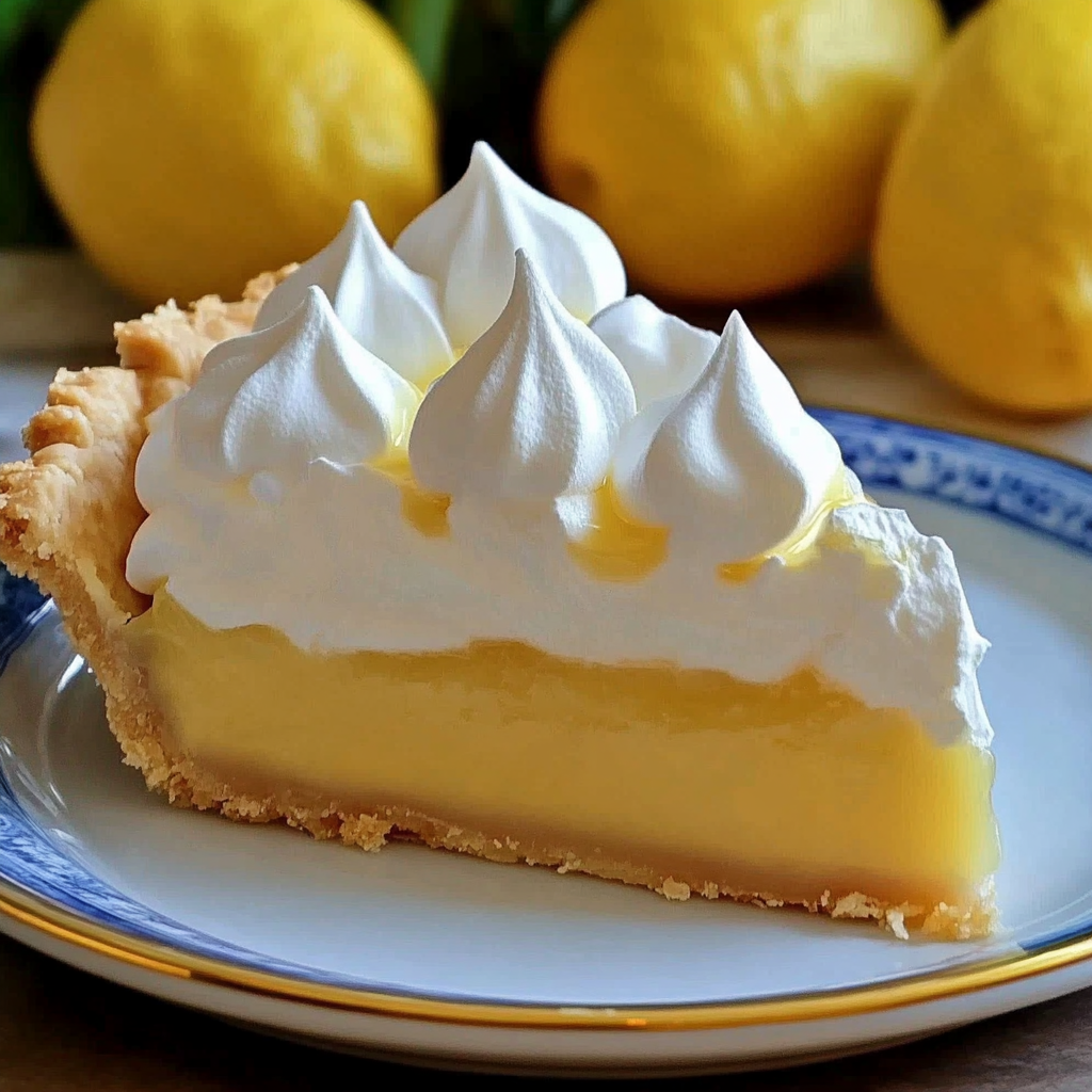 Recipe preparation for Golden Lemon Meringue Pie