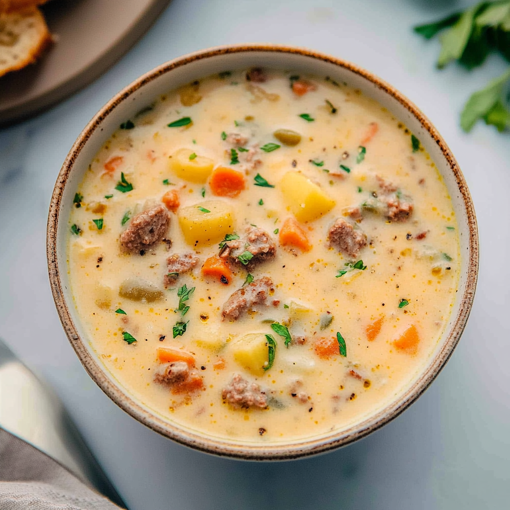 Recipe preparation for Sausage Potato Soup
