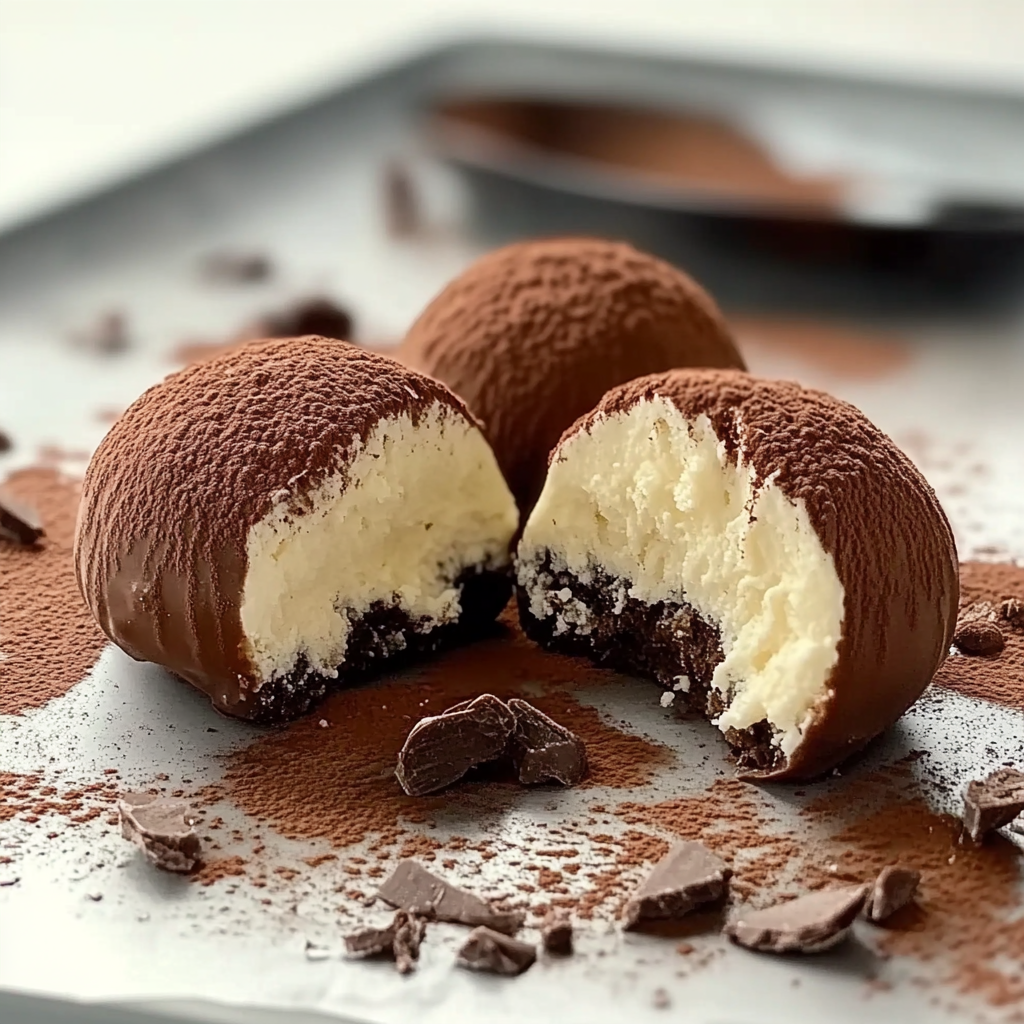 Recipe preparation for Tiramisu Truffles