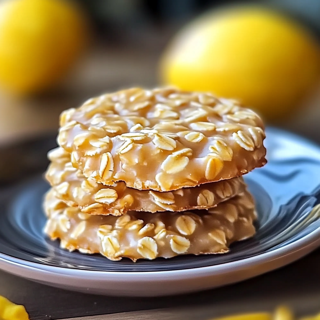 Recipe preparation for Lemon Oatmeal No-Bake Cookies