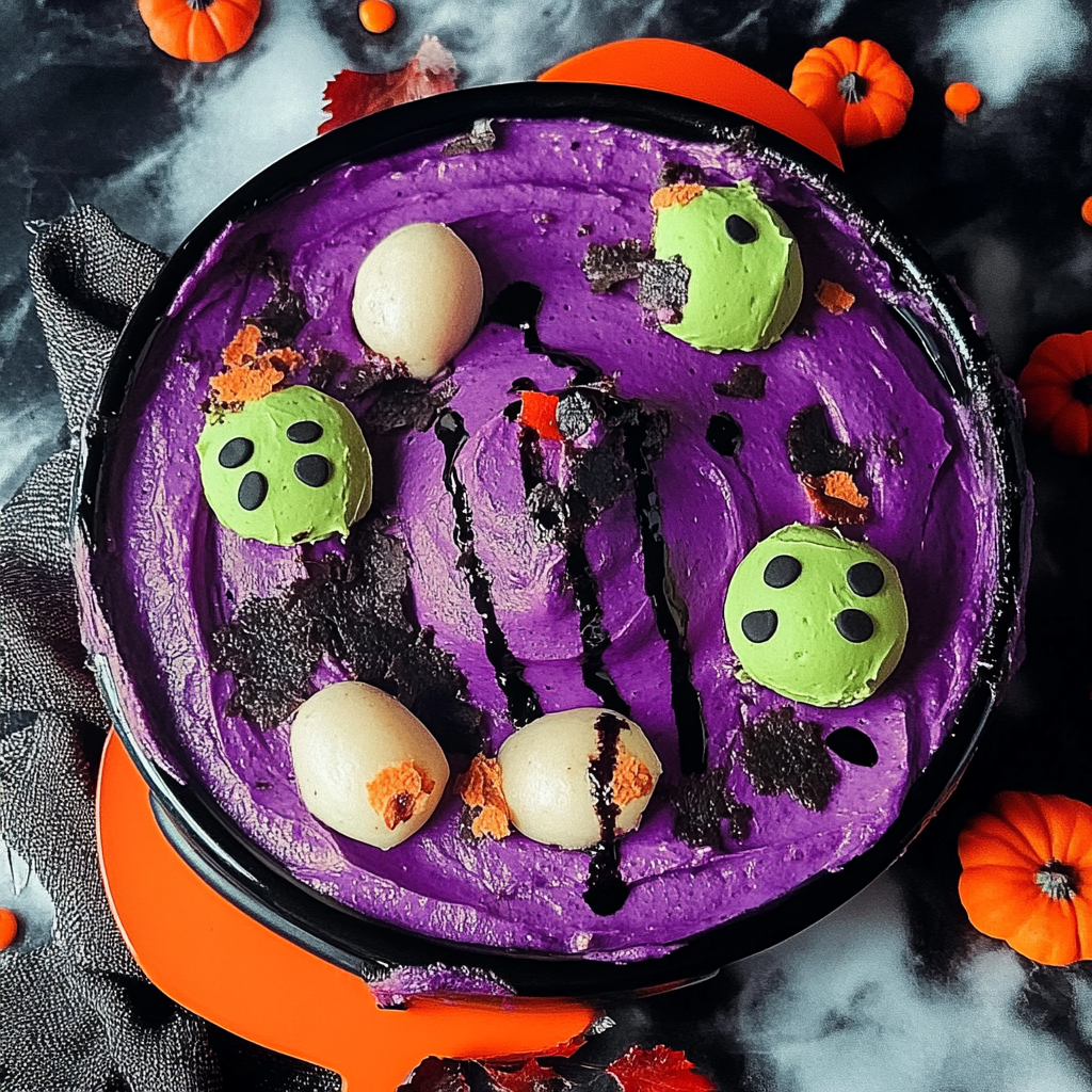 Recipe preparation for Easy Halloween Dunkaroo Dip