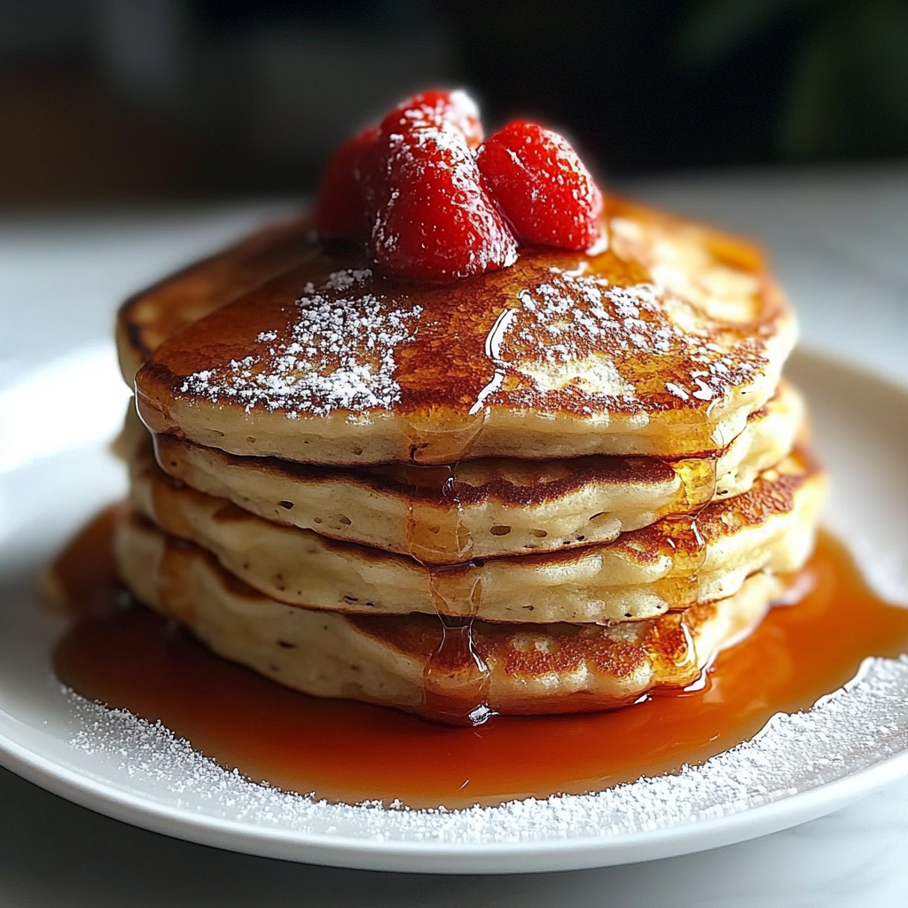 Recipe preparation for Fluffy Pancakes