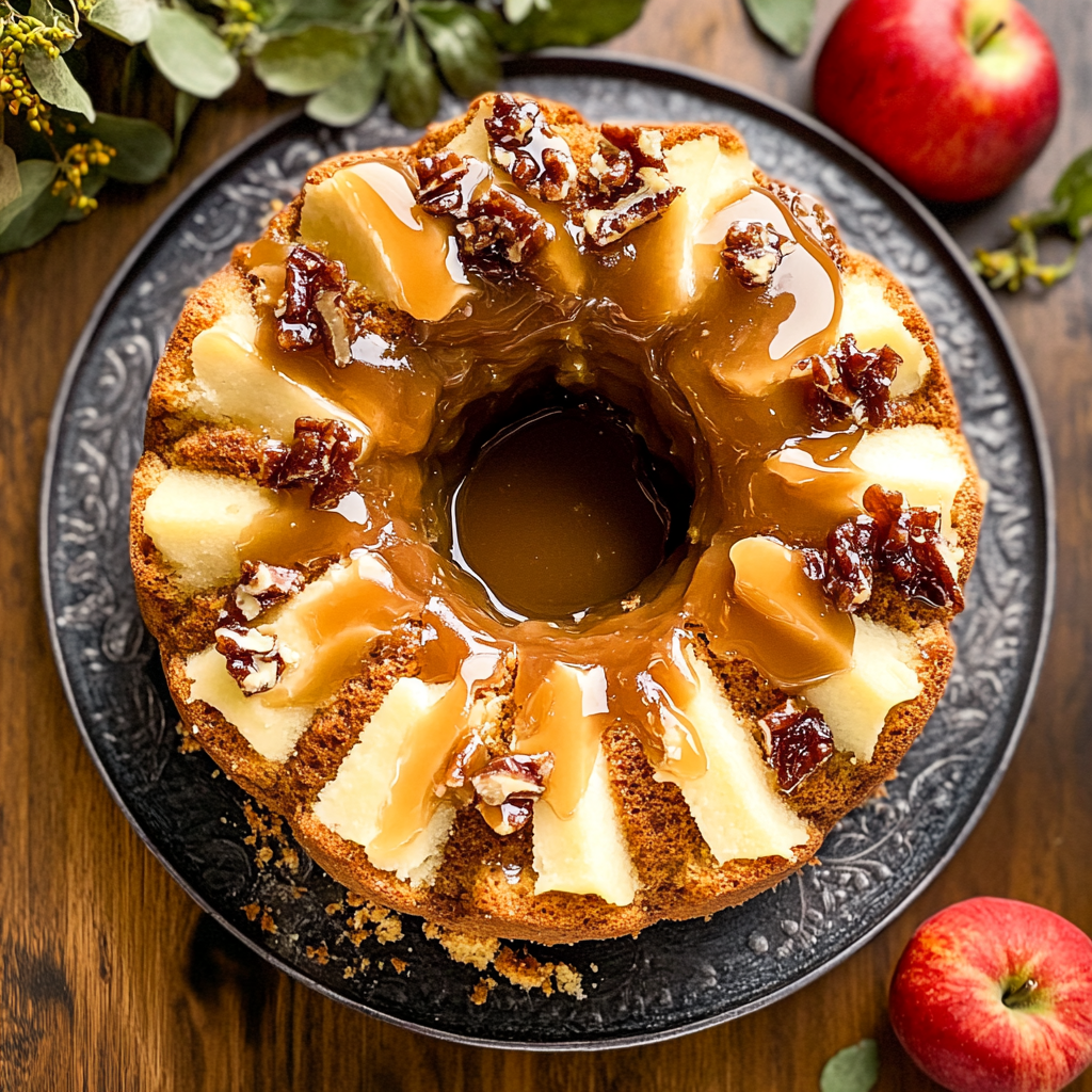 Recipe preparation for Apple Pie Bundt Cake