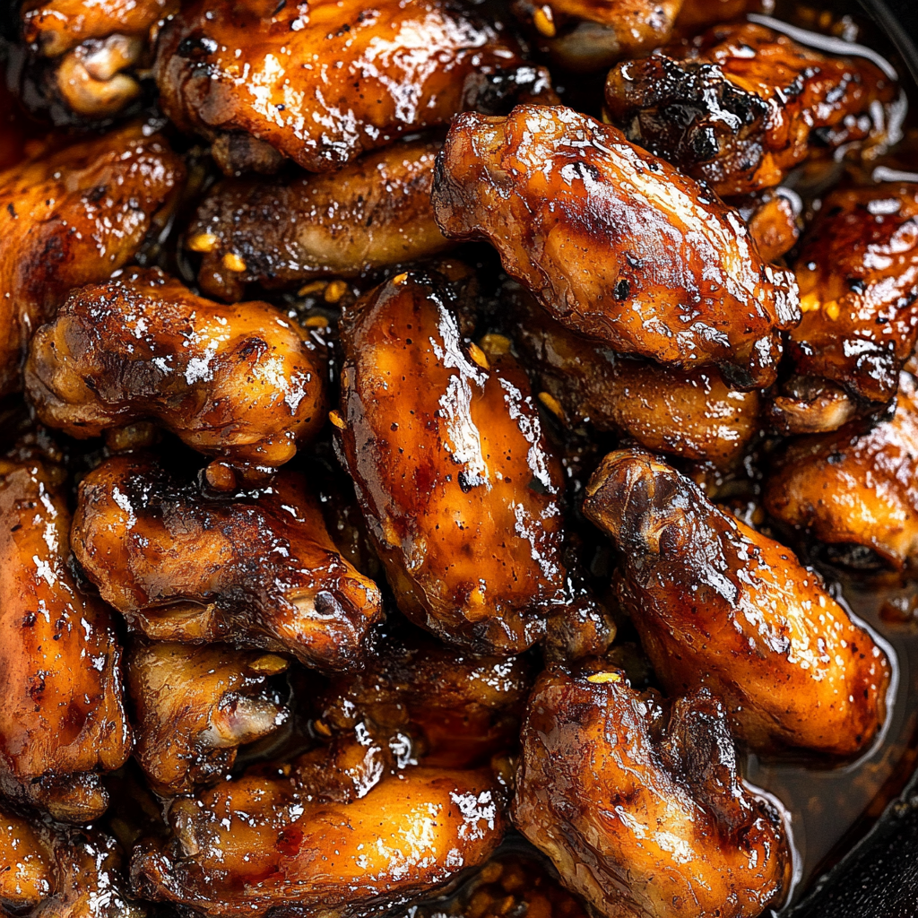 Recipe preparation for Sticky Maple Apple Chicken Wings