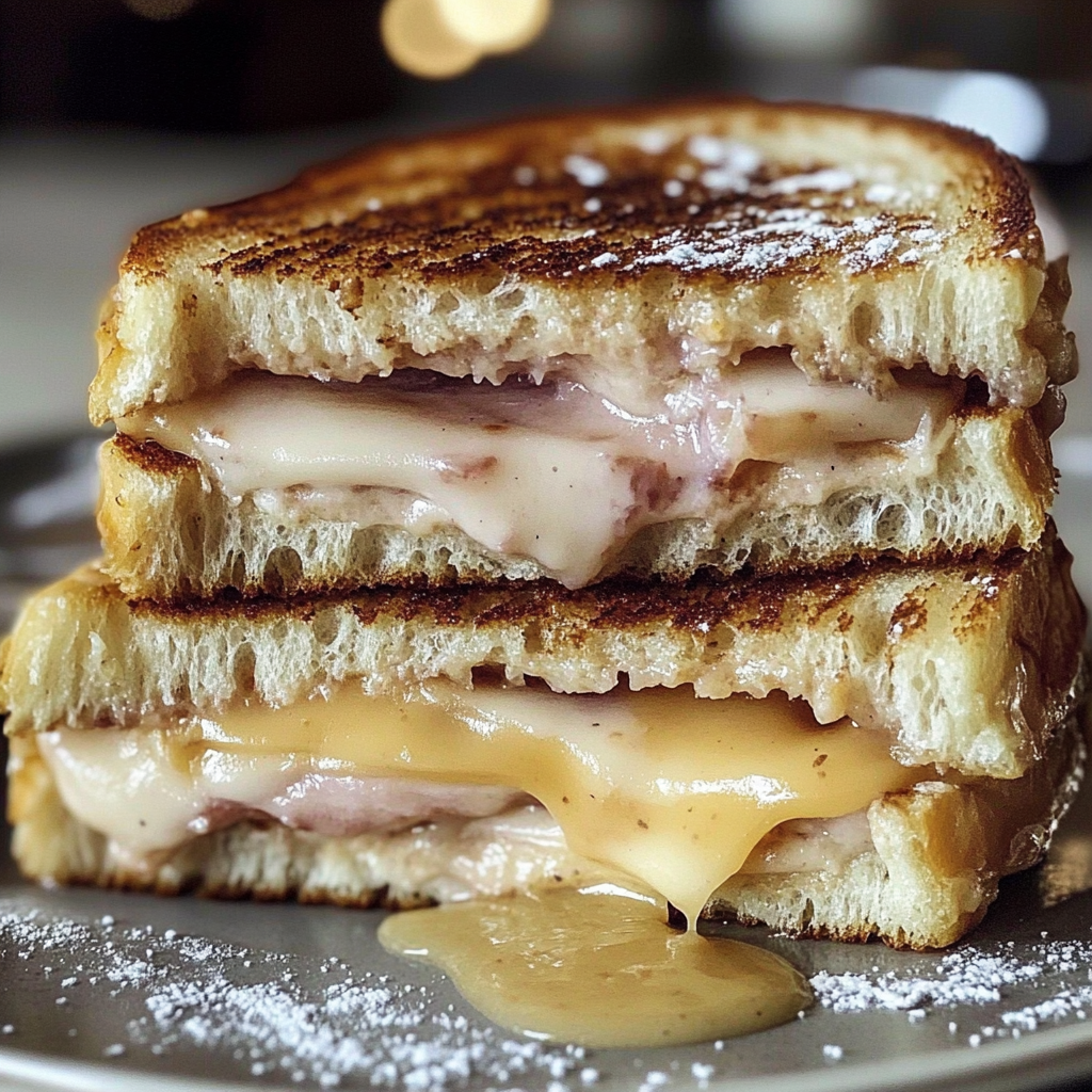 Recipe preparation for Monte Cristo Sandwich
