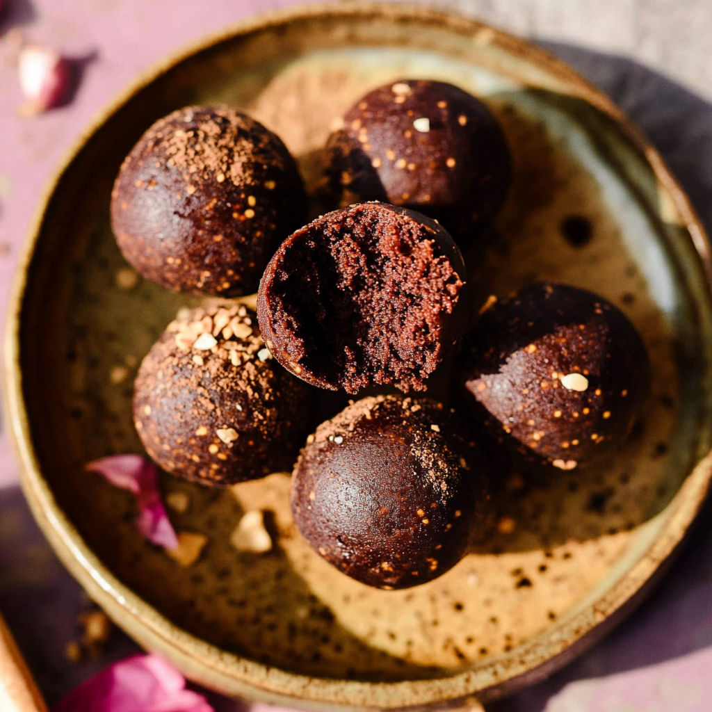 Recipe preparation for banana chocolate balls