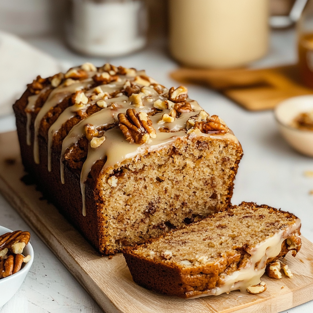 Recipe preparation for Easy Maple Pecan Bread