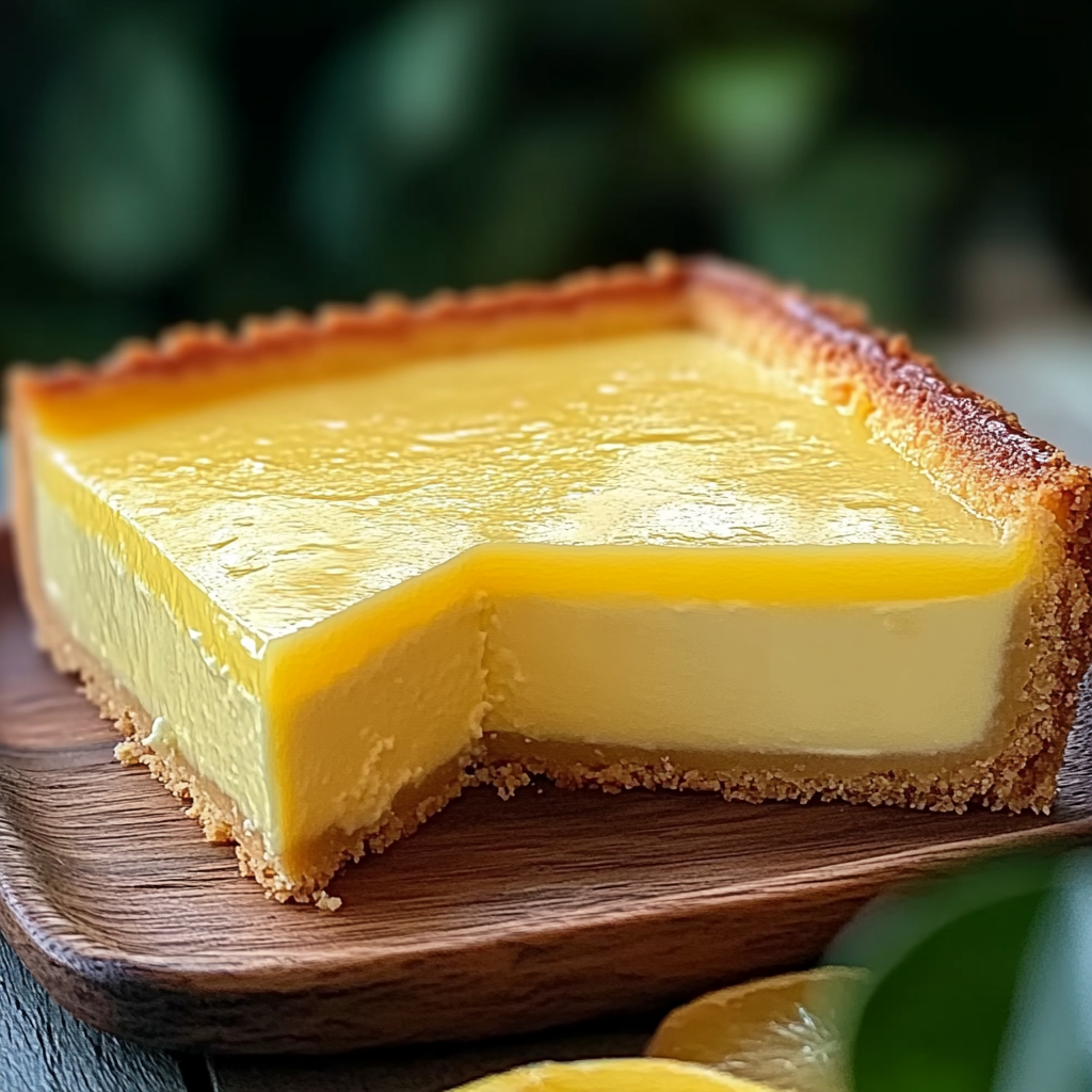 Recipe preparation for Italian Grandma’s Lemon Custard Cake