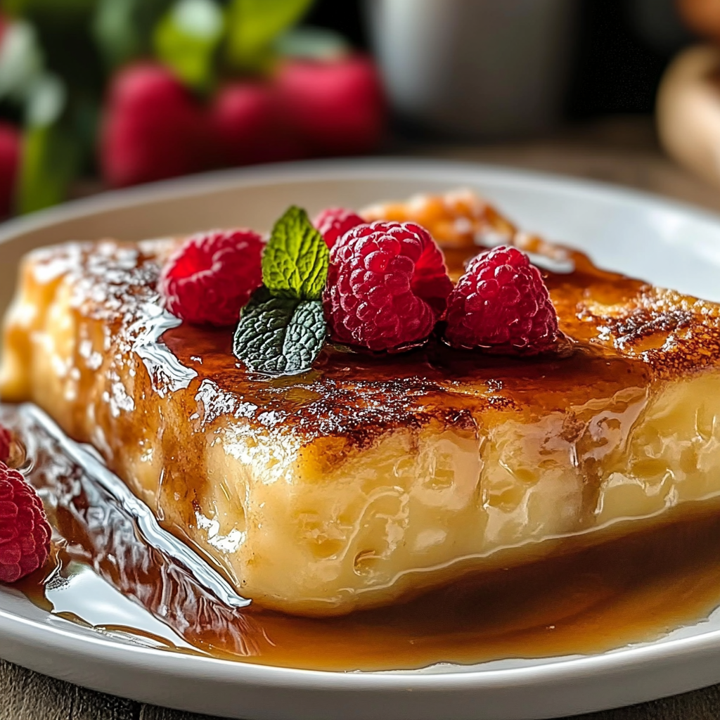 Recipe preparation for Crème Brûlée French Toast Casserole