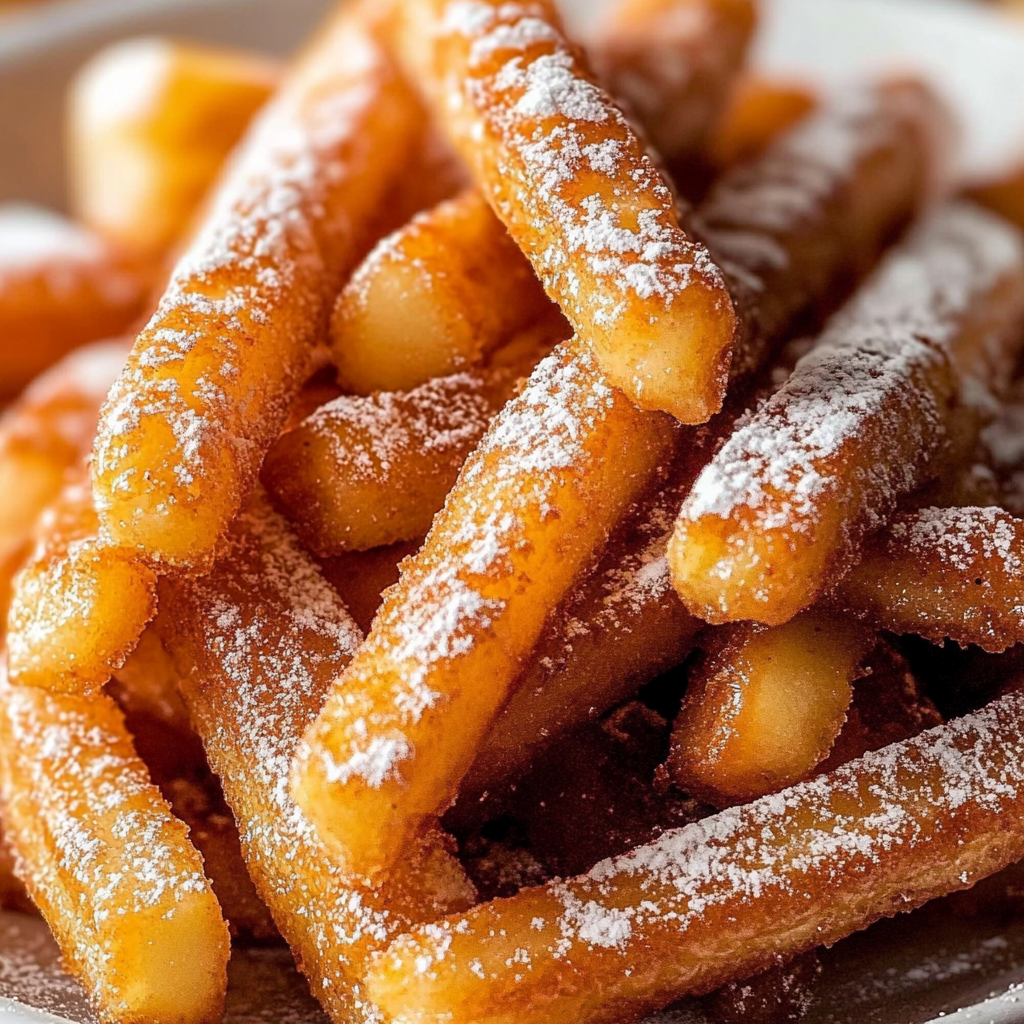 Recipe preparation for Crispy Air Fryer Apple Fries