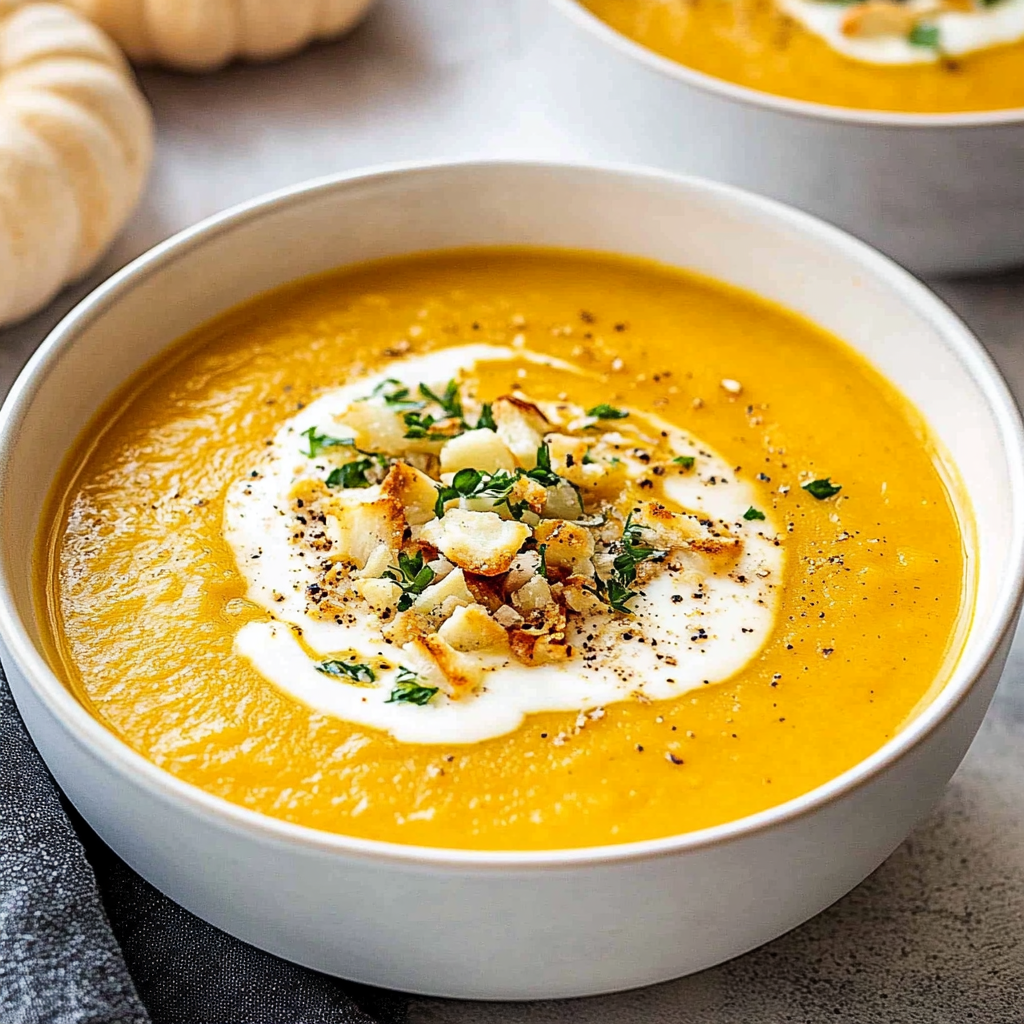 Recipe preparation for Pumpkin Soup