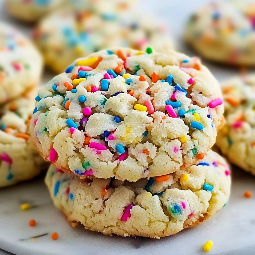 Recipe preparation for Funfetti Cake Cookies