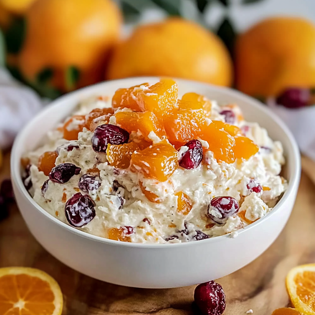 Recipe preparation for Orange Cranberry Apricot Cream Cheese Dip