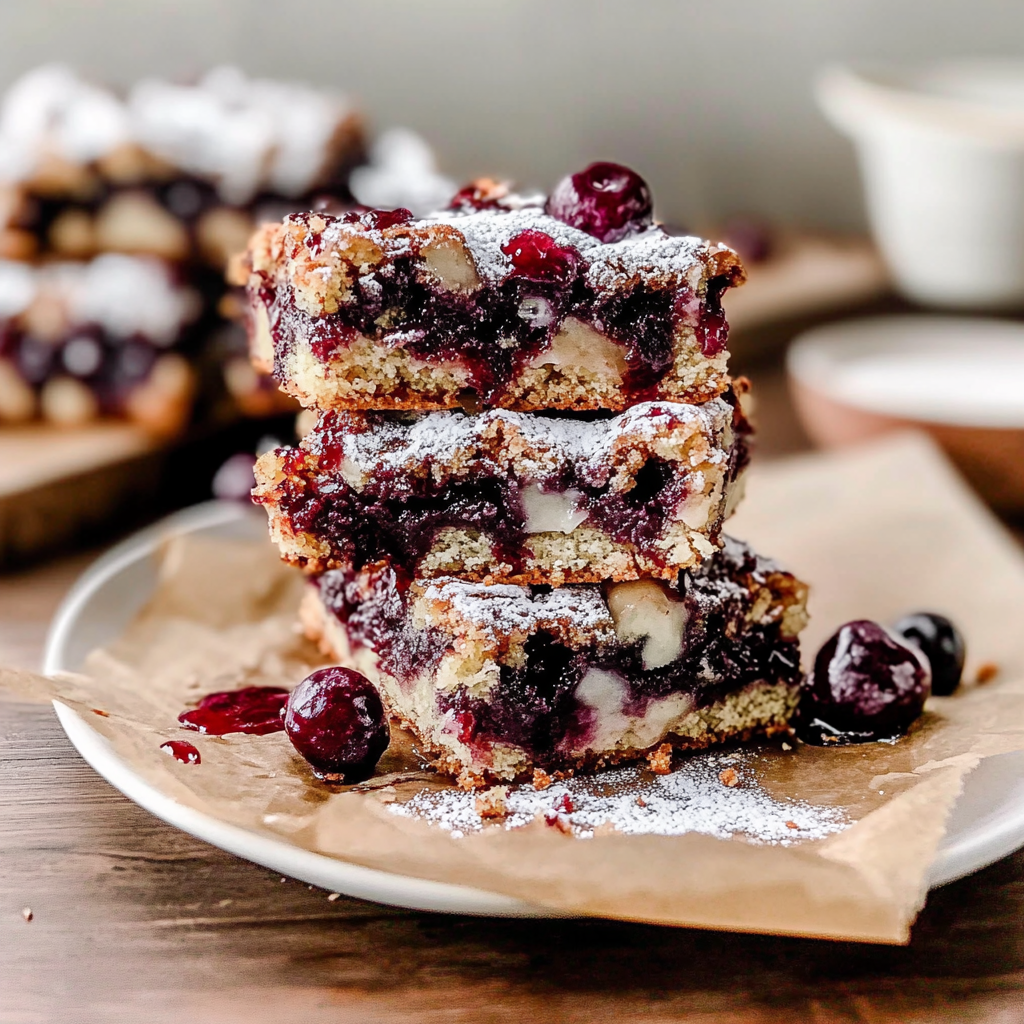 Recipe preparation for Cherry Bars