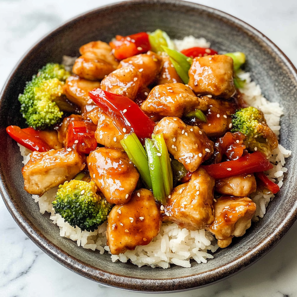 Recipe preparation for Teriyaki Chicken Stir-Fry