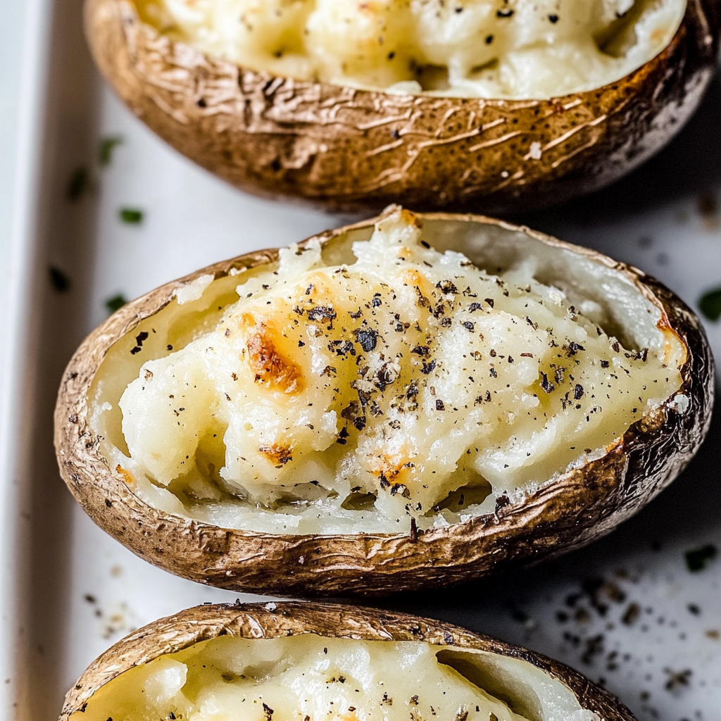 Recipe preparation for Baked Potatoes in the oven