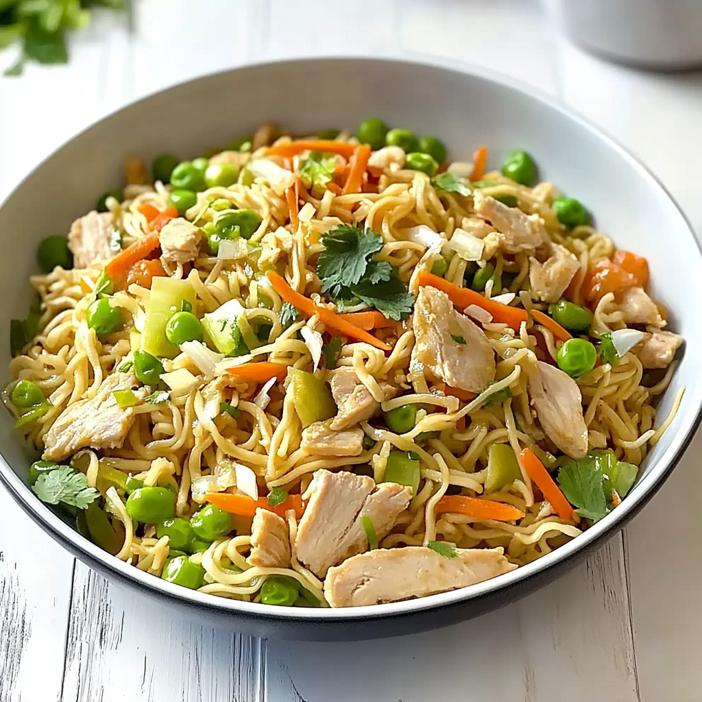 Recipe preparation for One-Pan Ground Turkey Lo Mein