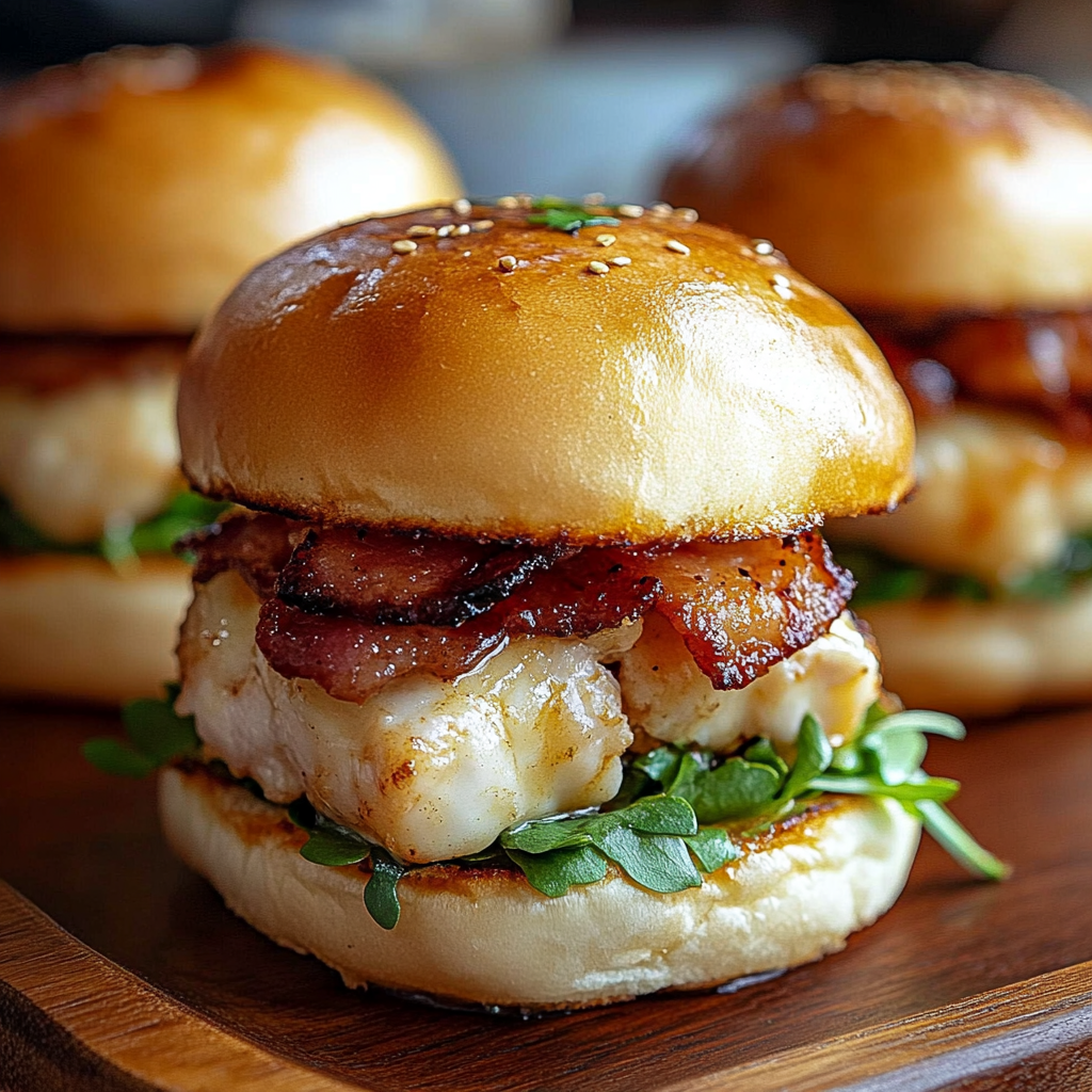 Recipe preparation for Maple Chicken Bacon Sliders