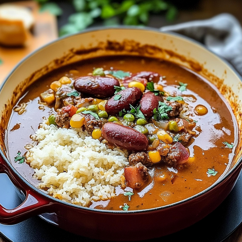 Recipe preparation for Classic Creole Comfort Food