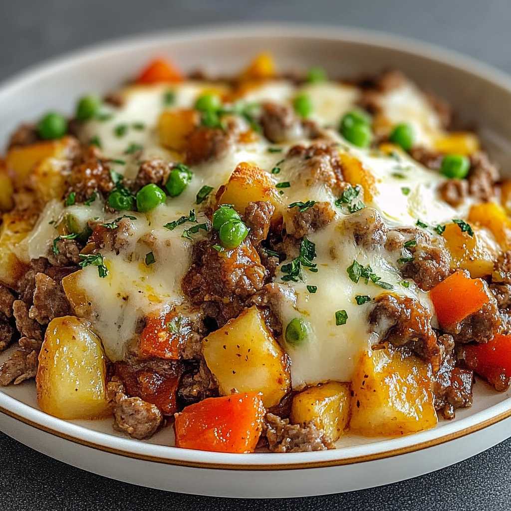 Recipe preparation for Hearty Beef Veggie Hobo