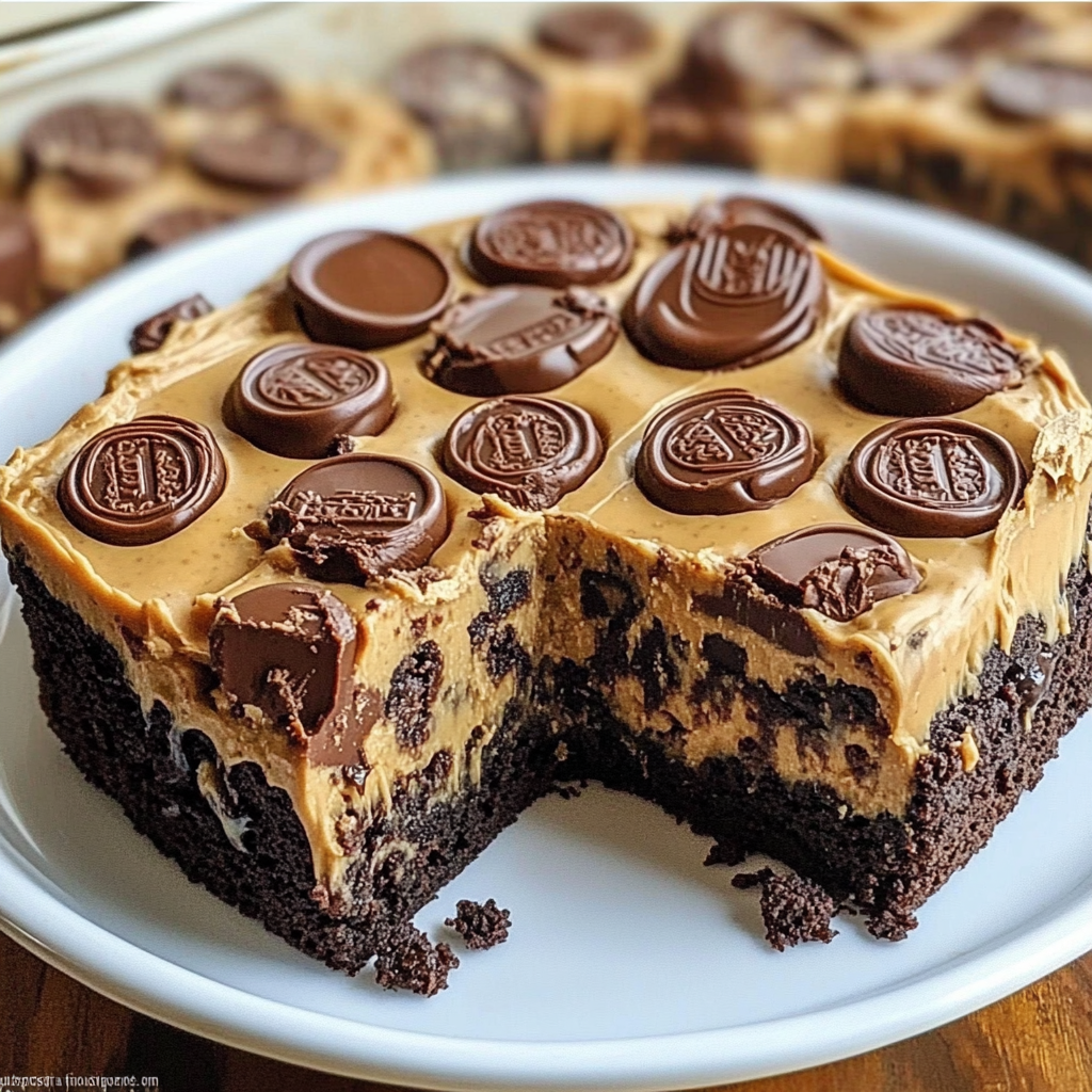 Recipe preparation for Reese’s Peanut Butter Earthquake