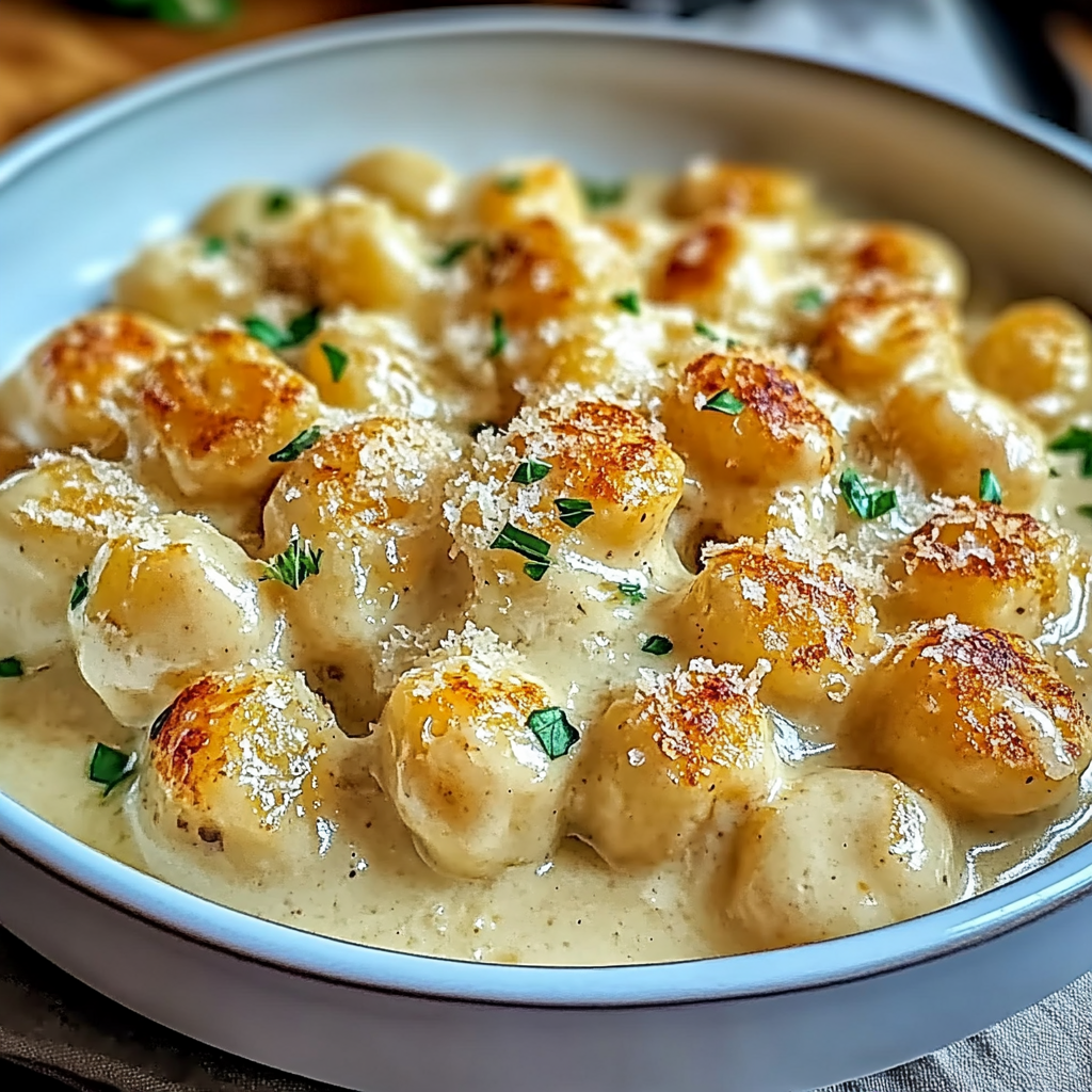 Recipe preparation for Creamy Crack Chicken Gnocchi