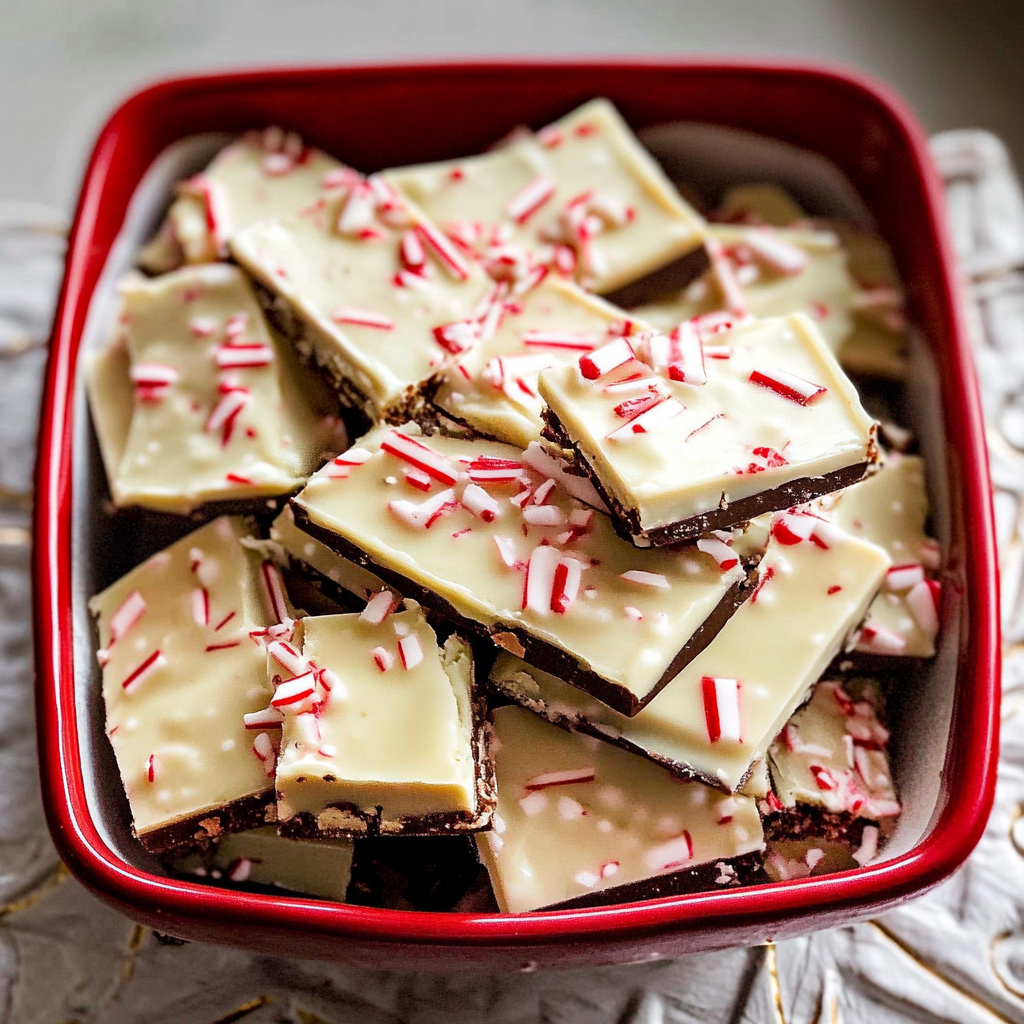 Recipe preparation for peppermint bark recipe
