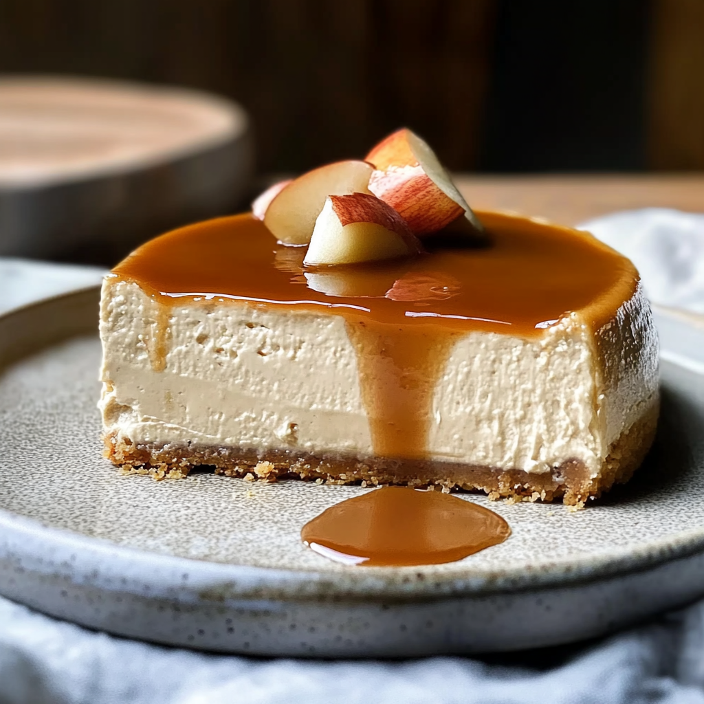 Recipe preparation for Apple Cider Cheesecake