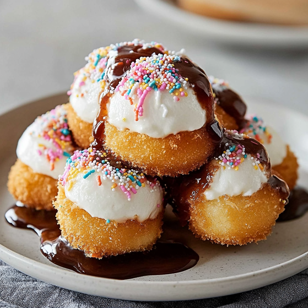 Recipe preparation for Crispy Deep Fried Marshmallows