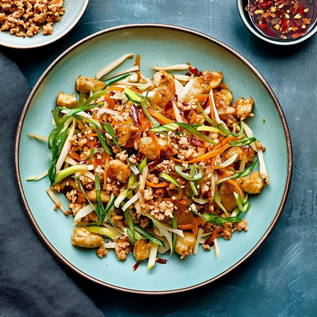 Recipe preparation for Egg Roll In A Bowl