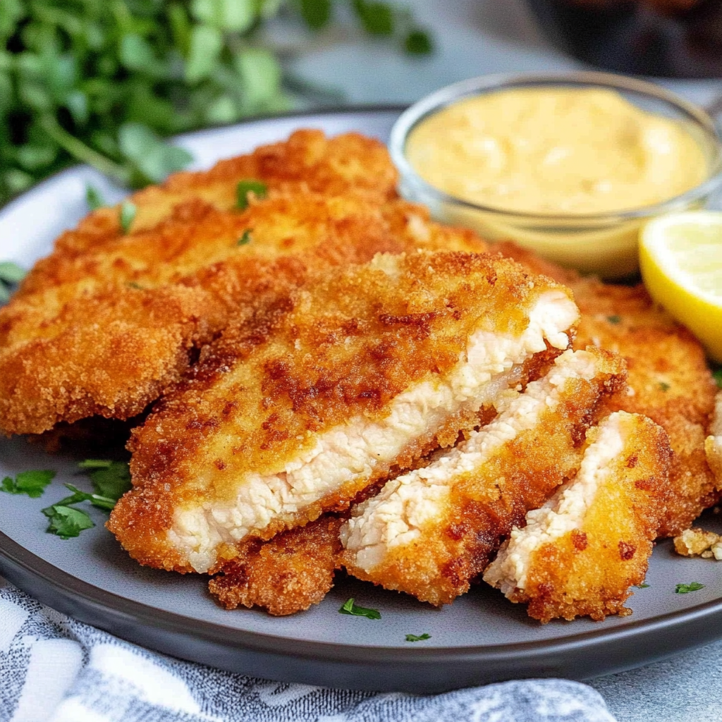 Recipe preparation for Crispy Chicken Cutlets