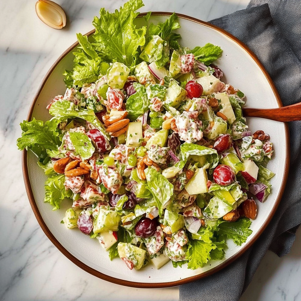 Recipe preparation for Waldorf Salad