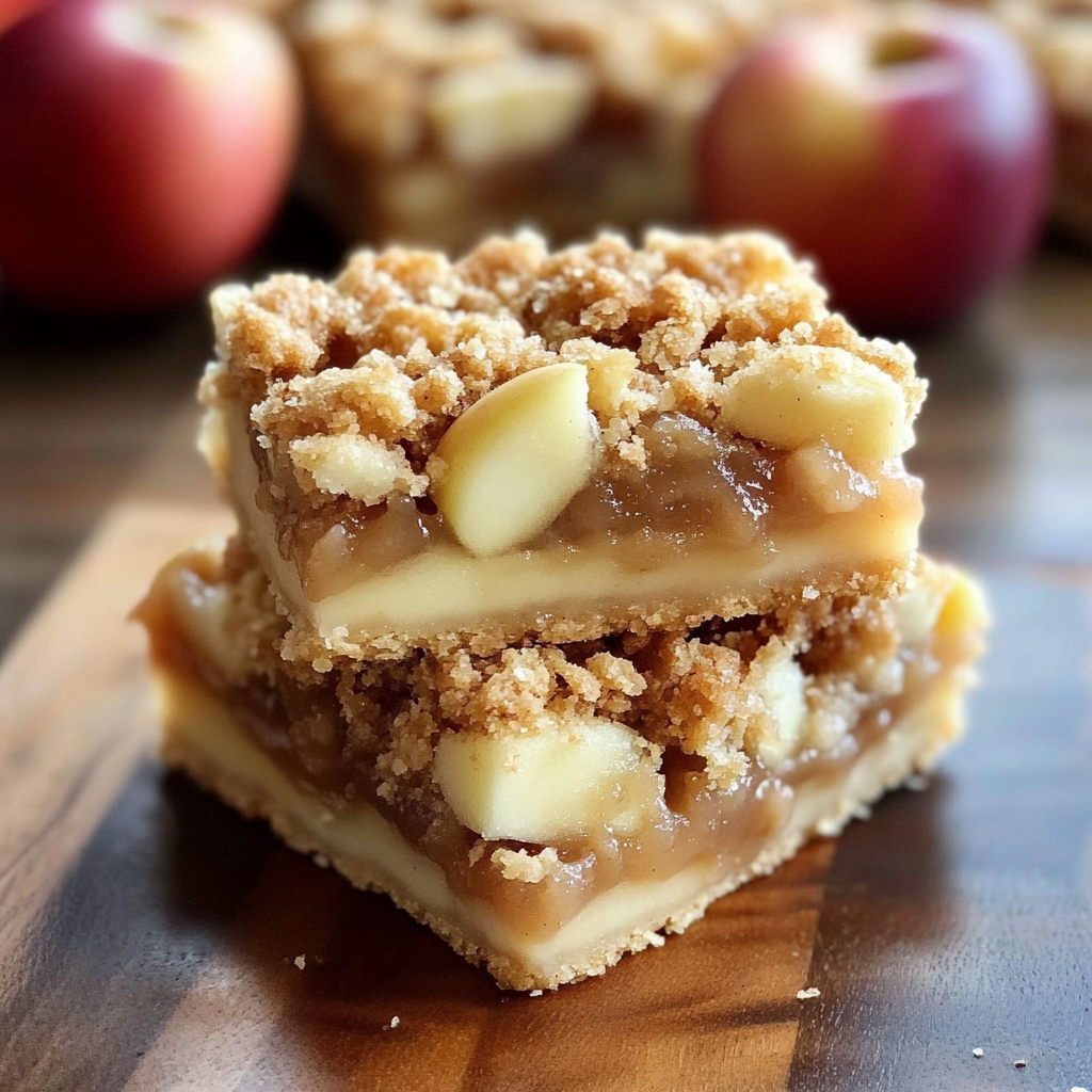 Recipe preparation for Apple Crisp Shortbread Bars